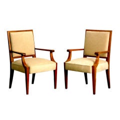 Pair of classic French 40's armchairs