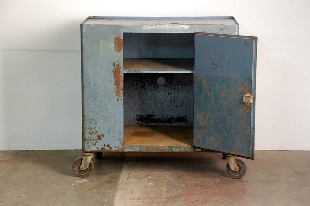American Coolest Industrial Bar Cart on Wheels