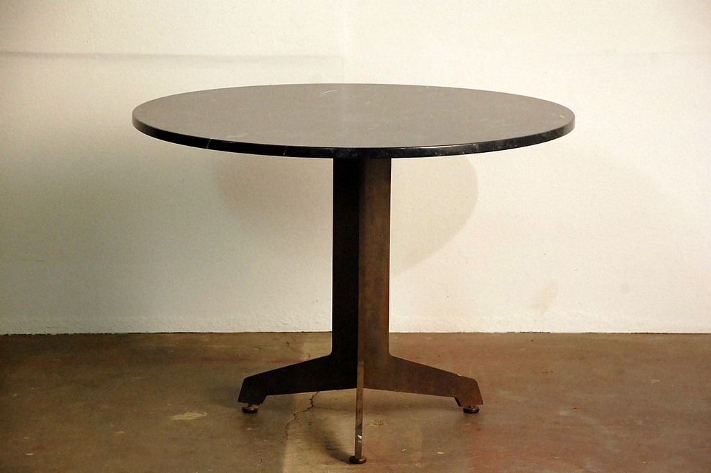 Small round marble table