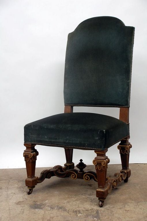 Pair of oversized Louis XIV style chairs at 1stdibs