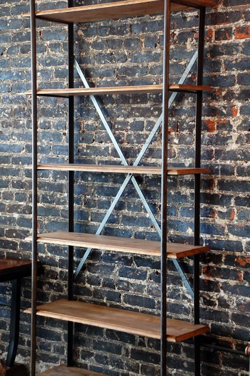 tall industrial bookcase