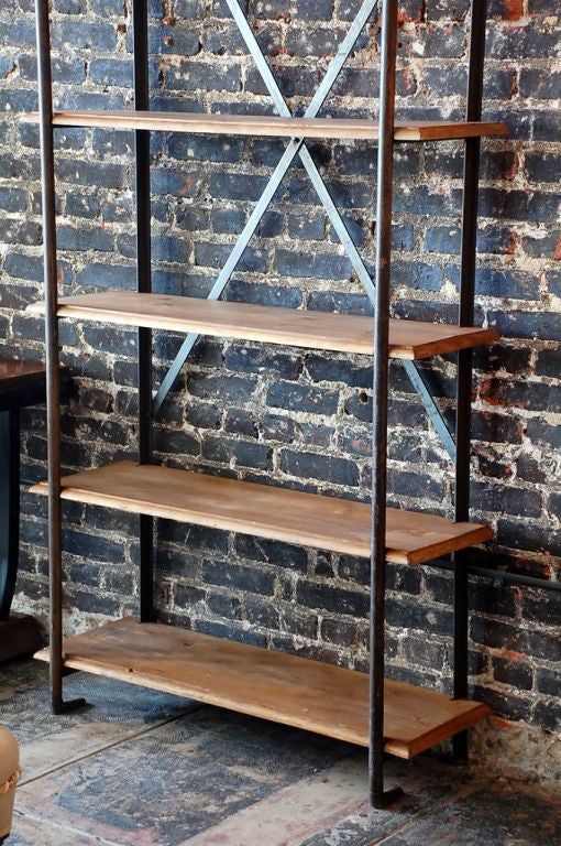 french industrial shelving