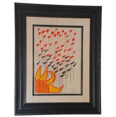 Framed lithograph by Alexander Calder