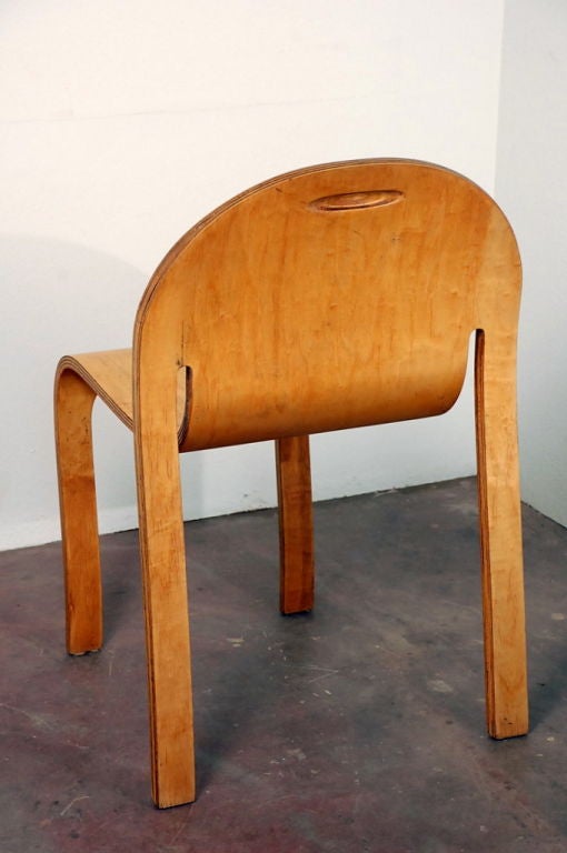 Sculptural bentwood chair in the style of Hans Pieck 2