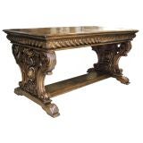 Antique Renaissance Style Library Table (GMD#2507)