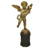 Bronze Status of Cupid w/Dolphin (GMD#2512)