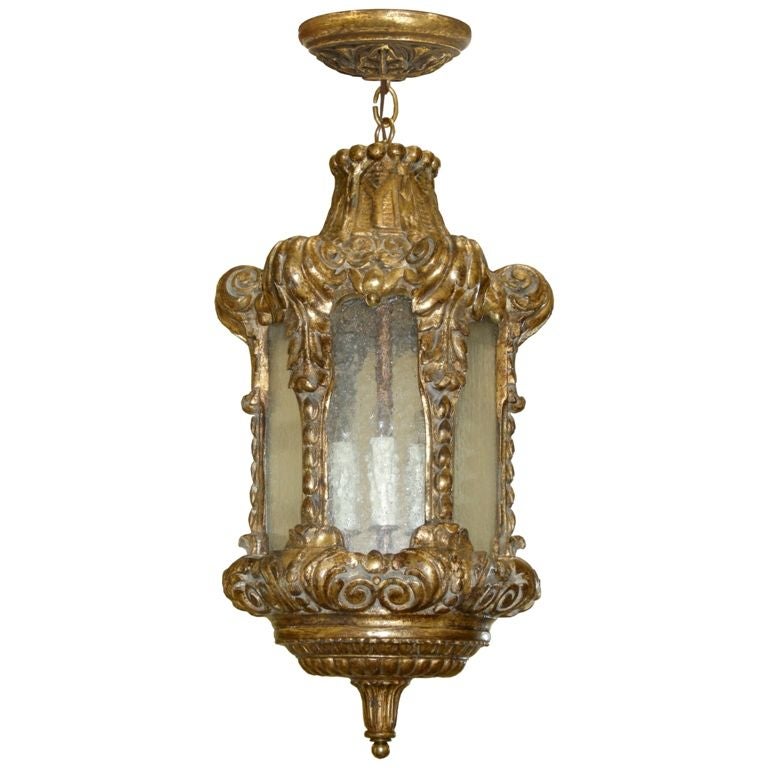 Louis XVI Style Giltwood Lantern (GMD#2513)