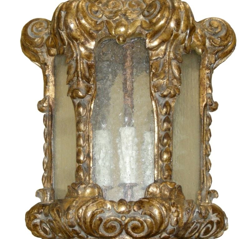 French Louis XVI Style Giltwood Lantern (GMD#2513)