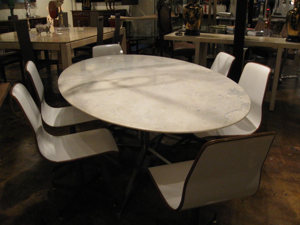 DINING SET BY FLORENCE KNOLL.