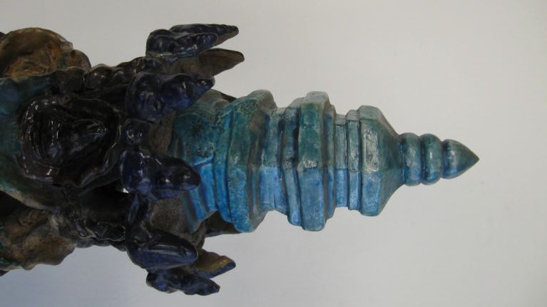 CHINESE GLAZED TERRACOTTA PAGODA