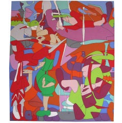 Used ACRYLIC ON CANVAS BY JOAN WORTH