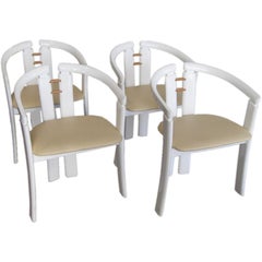 SET OF FOUR DINING CHAIRS BY TOBIA SCARPA