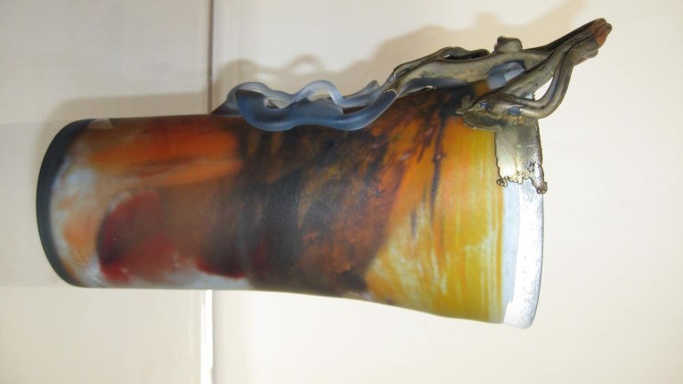 Murano Glass MULTICOLOR MURANO VASE  WITH A  ZIPPER