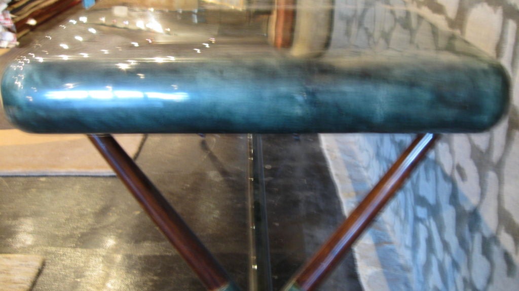 GREEN GOAT SKIN CONSOLE 1