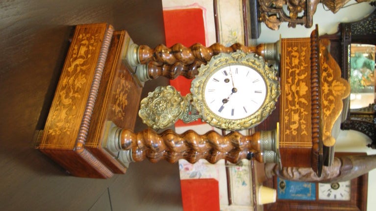 INLAID MANTEL CLOCK