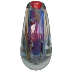 SMALL MURANO HAND BLOWN GLASS VASE