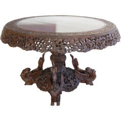 HAND CARVED CENTER TABLE