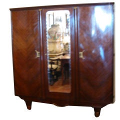 1920'S ROSEWOOD FRENCH AMOIRE