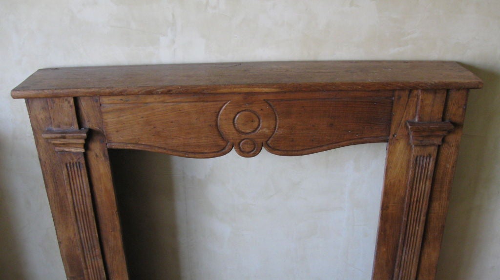 19th Century REGENCY WALNUT FIREPLACE  MANTLE