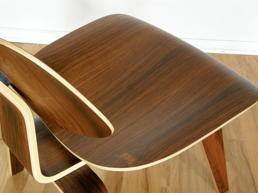 Mid-Century Modern Limited Edition Charles Eames LCW Rosewood Lounge Chair for Herman Miller