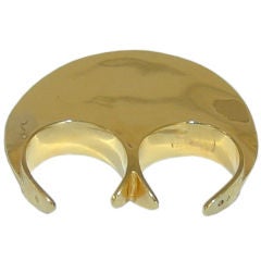 Yves St Laurent Vermeil Gold Cocktail Ring