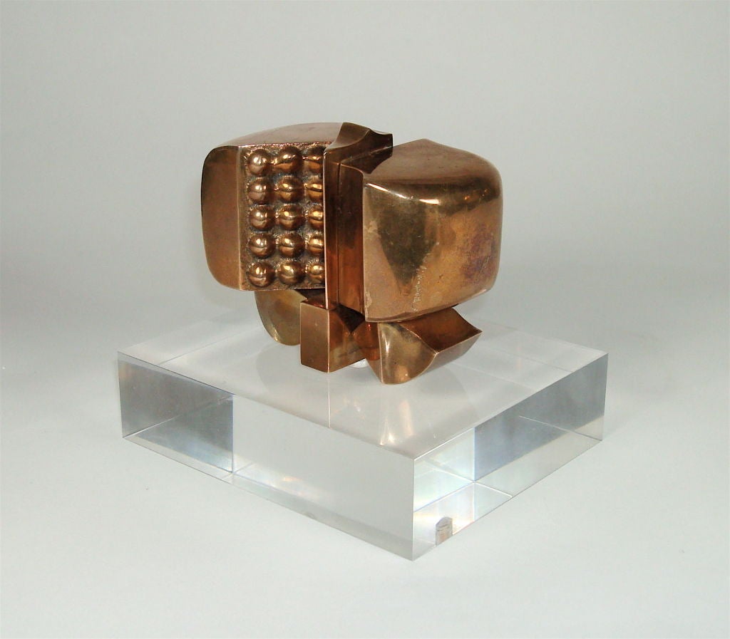 Sculpture by Jose Luis Sanchez. # 53 of 75. <br />
Base size 4.75