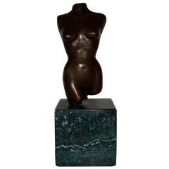 Bronze Female Torso Sculpture