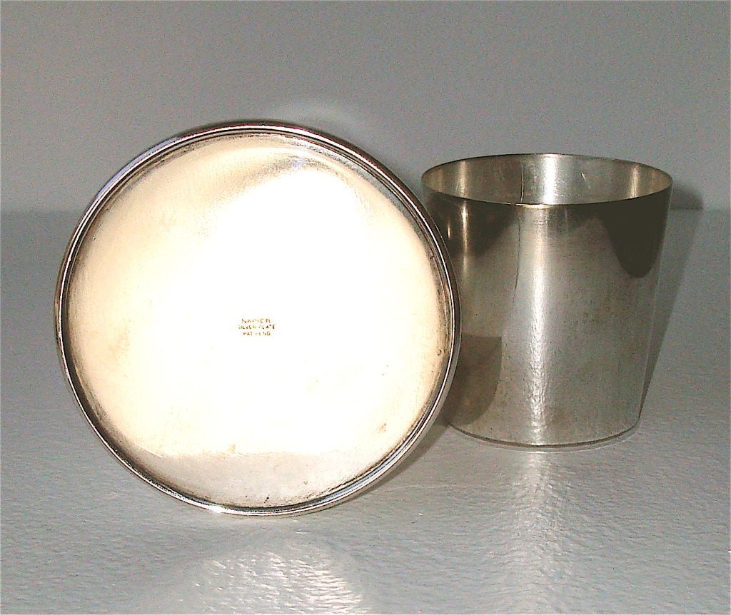 Mid-20th Century Silver plate Cocktail Shaker by Napier