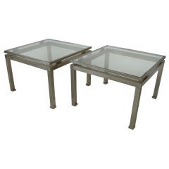 Pair of Low Side Tables by Guy LeFevre for Jansen