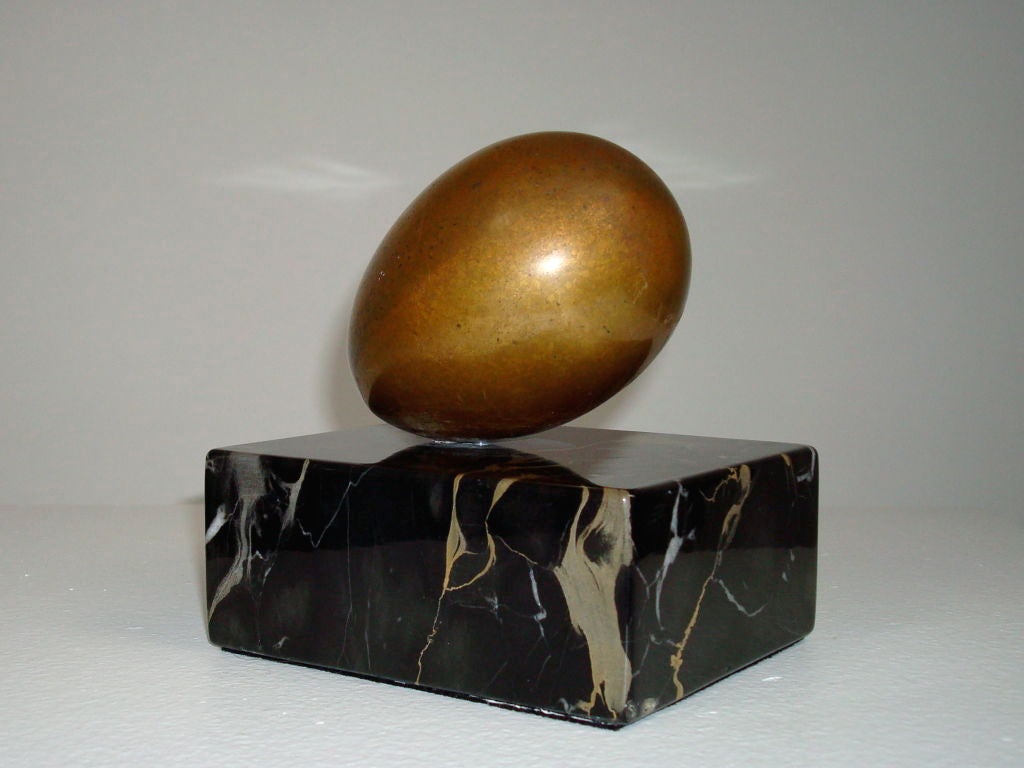 American Bronze Oval Form by Varujan Boghosian
