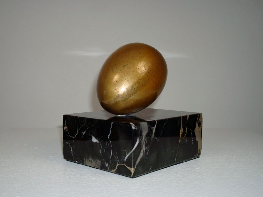 Mid-20th Century Bronze Oval Form by Varujan Boghosian