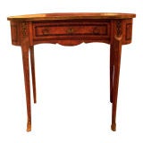 Antique Louis XV Style Kidney Shaped Writing Table.