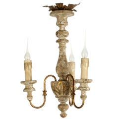 One Pair Italian Style Three Arm Chandeliers