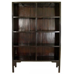 Antique Black Lacquer Bookshelf