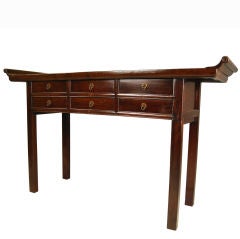 Antique Six Drawer Chinese Table