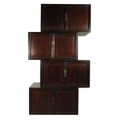 Set of Four Paneled Door Chests