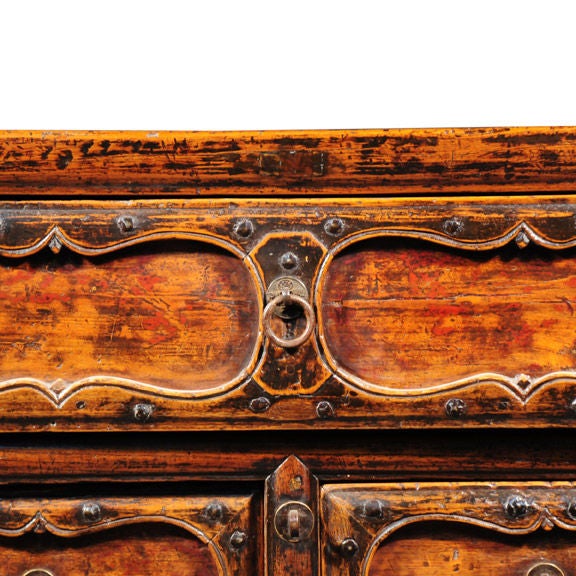 Elm Three Drawer Provincial Chinese Chest