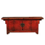 Low Red Lacquered Coffer