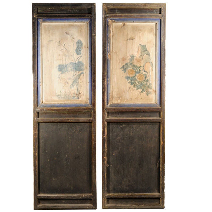 Pair of Painted Panels