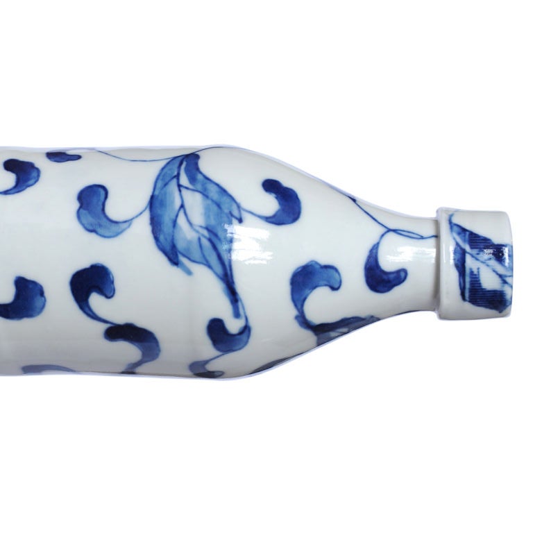 Set of Six Blue and White Cola Bottles 3