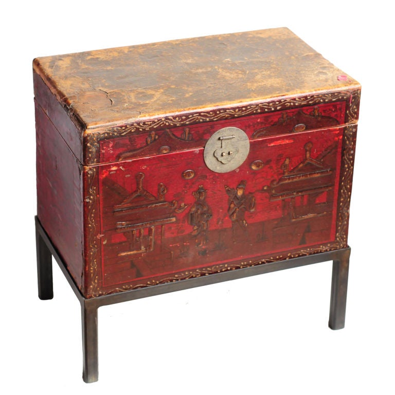 Pair of Trunks on Stands