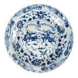 Large Blue and White Platter