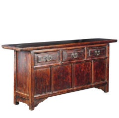 Three Drawer Provincial Chinese Coffer