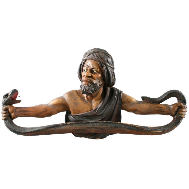 Carved Moses with  Cobra