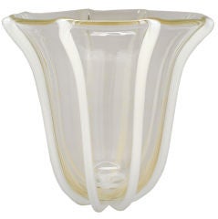 Large Seguso  Italian Glass Vase