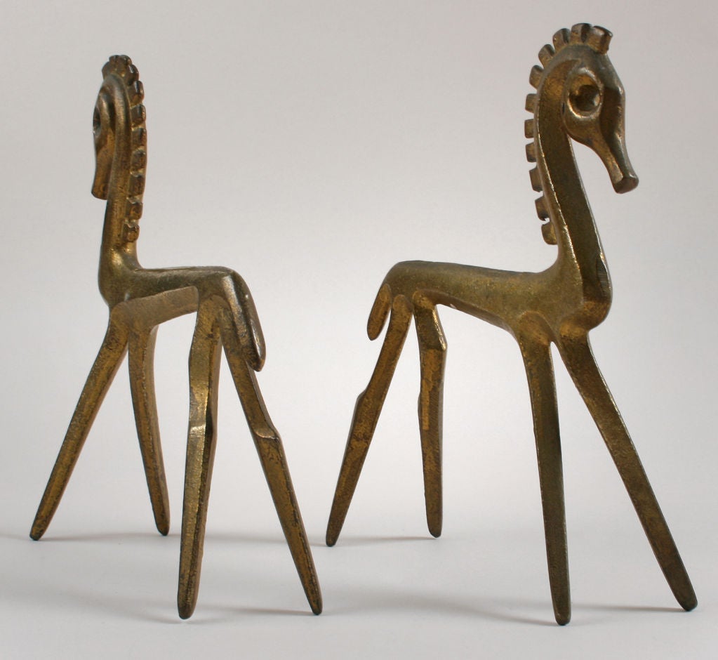 American Pair of Frederick Weinberg  Sculptural Horses