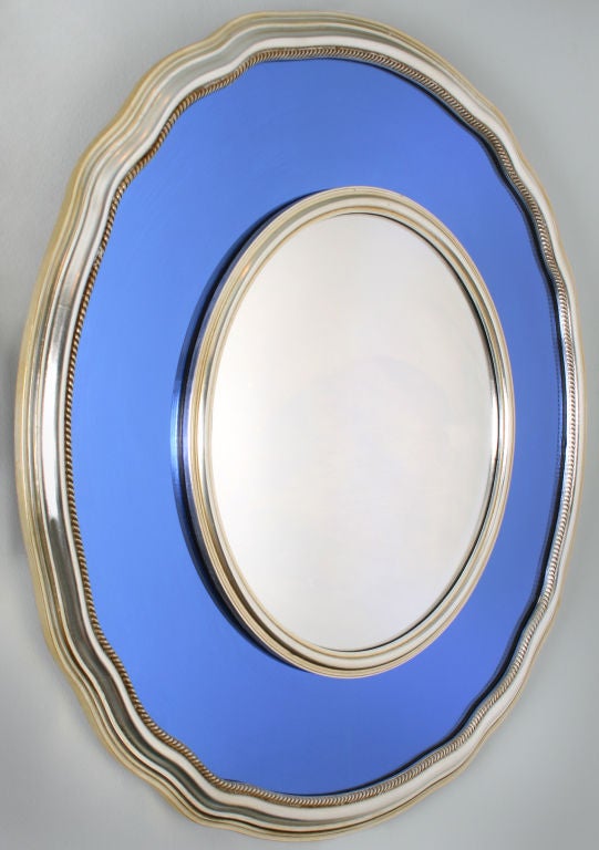American Interesting Art Deco Mirror
