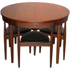 Hans Olsen dining set with 6 chairs