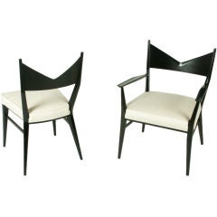 Set of 6 Paul McCobb Calvin dining chairs with V backs