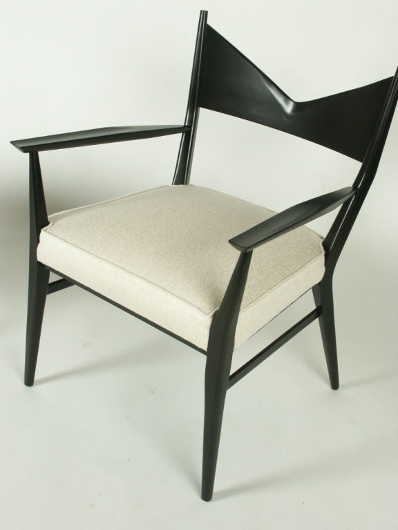 American Set of 6 Paul McCobb Calvin dining chairs with V backs